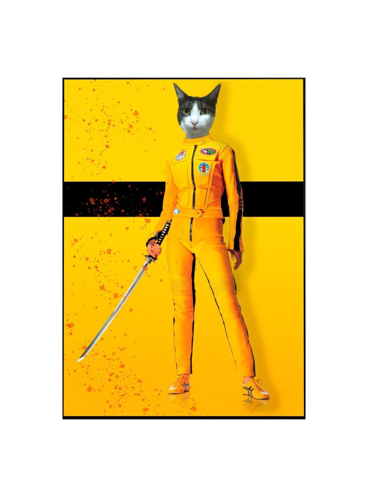 CUADRO DE TU MASCOTA PETPRINT KILL BILL CANVAS - 20X30 CM -0