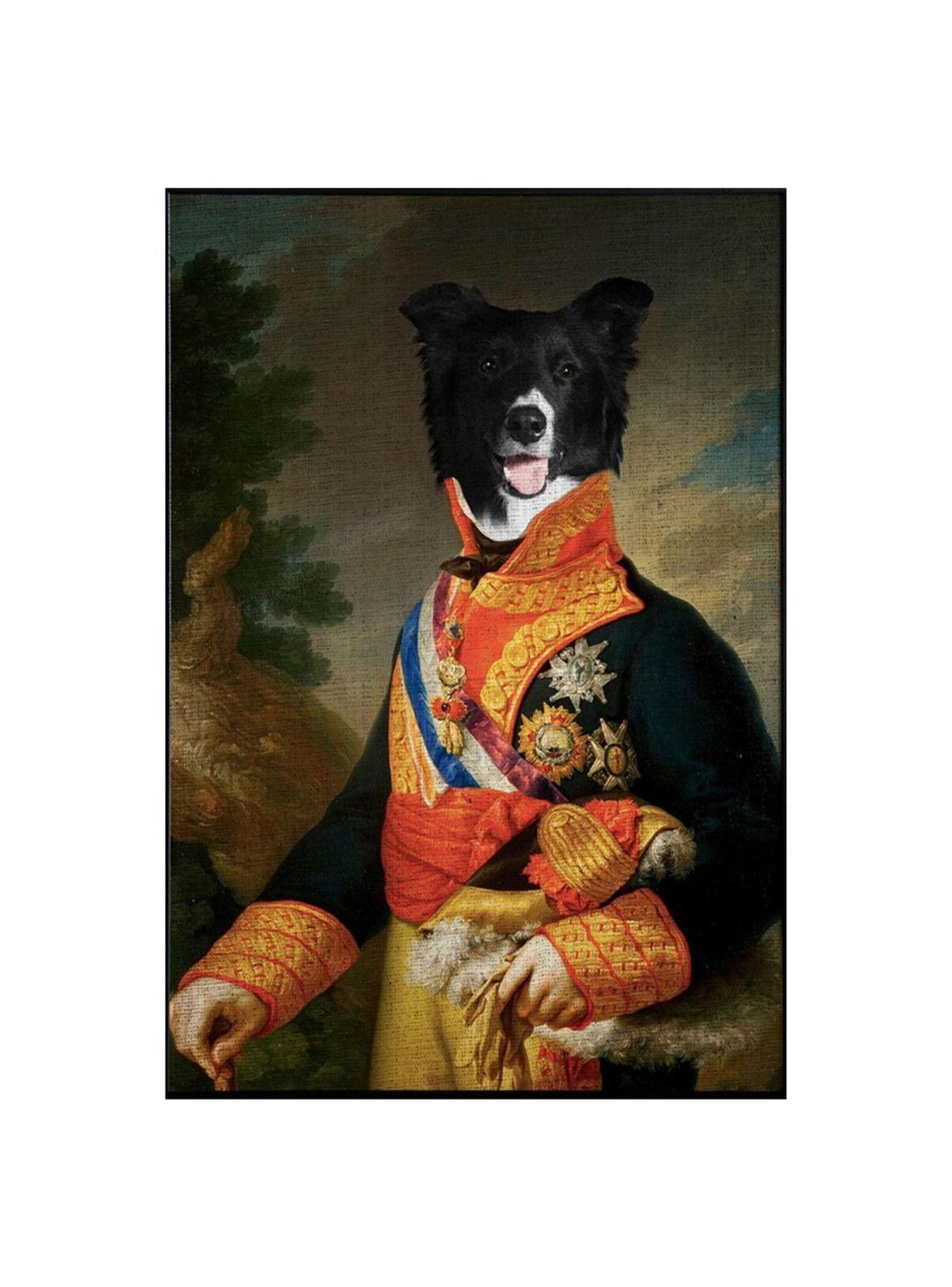Cuadro personalizado de tu mascota: Petprint - Arte y historia Perros o Gatos 30x50cm-7