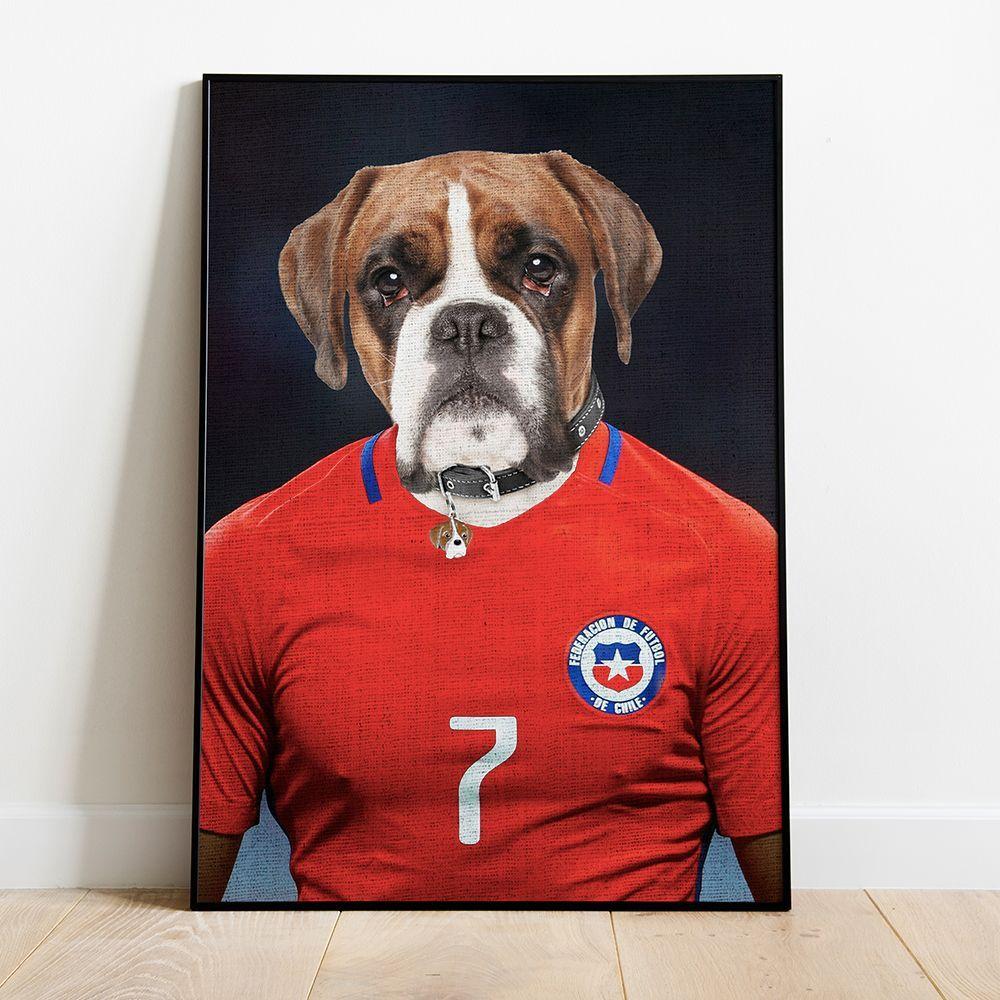 ILUSTRACION FUTBOLISTA CANVAS - 40X60 CM PETPRINT-0