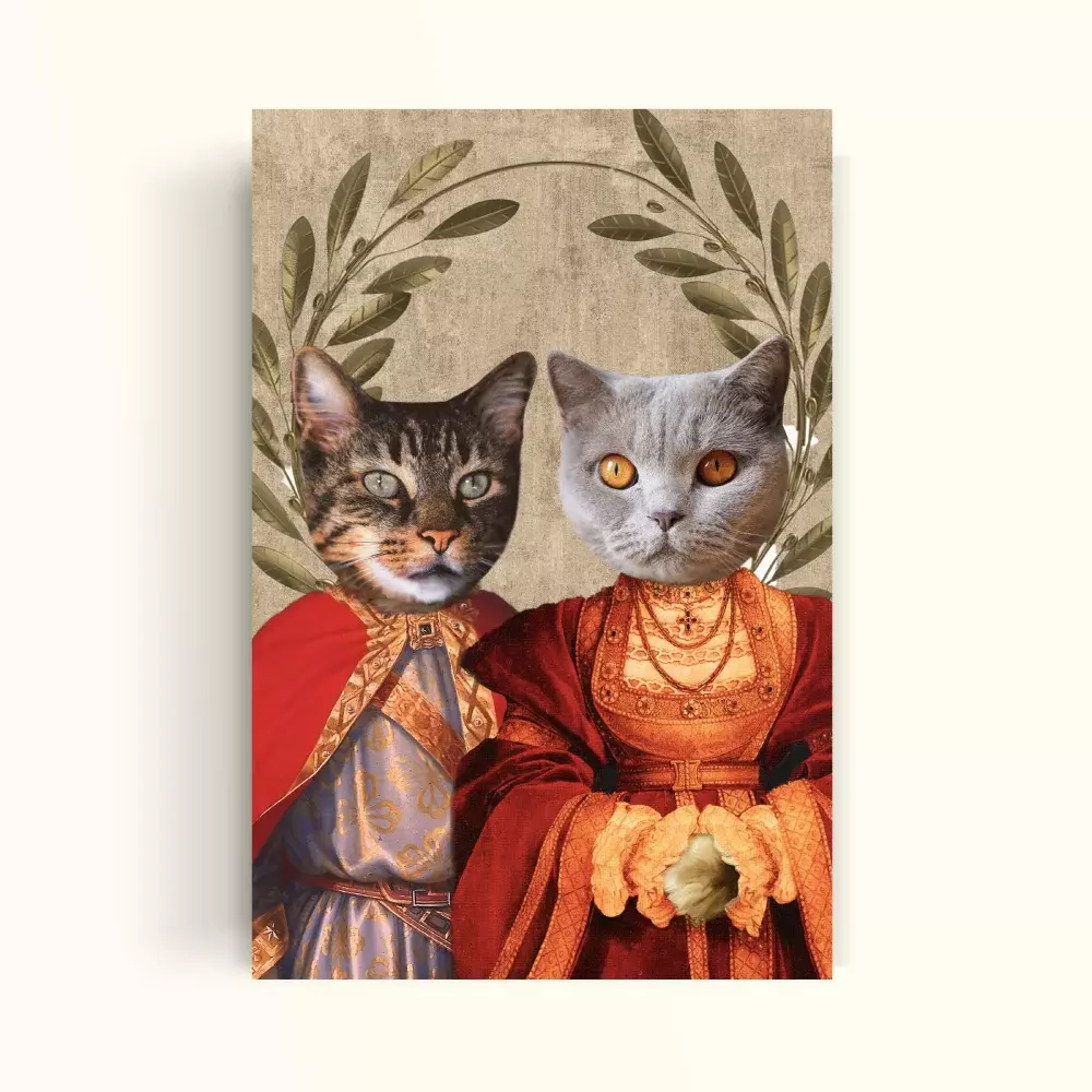 CUADRO DE TU MASCOTA PETPRINT ROYAL DÚO CANVAS - 40X60 CM -1