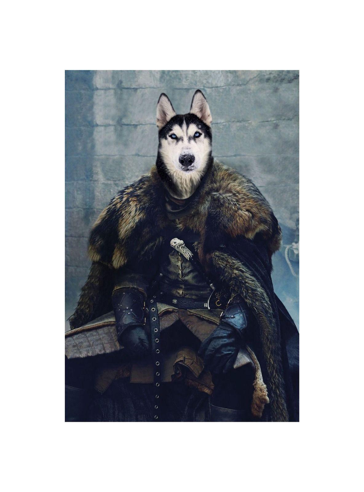 CUADRO DE TU MASCOTA PETPRINT JON SNOW CANVAS - 30X50 CM -1