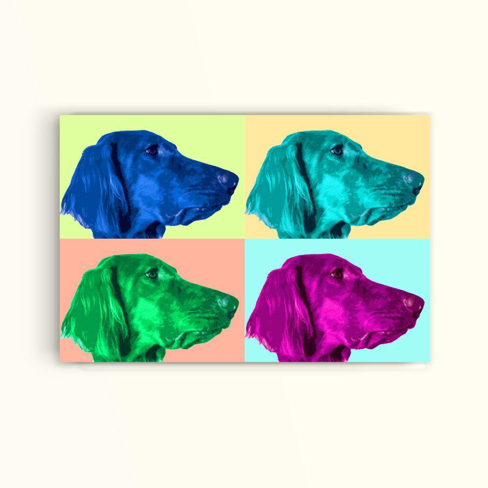 CUADRO DE TU MASCOTA PETPRINT RETRATO CUADRUPLE HORIZONTAL CANVAS - 40X60 CM-0