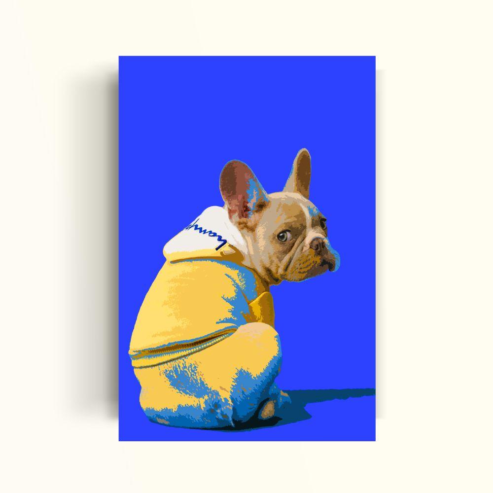CUADRO DE TU MASCOTA PETPRINT RETRATO SIMPLE 2 CANVAS - 30X50 CM-0