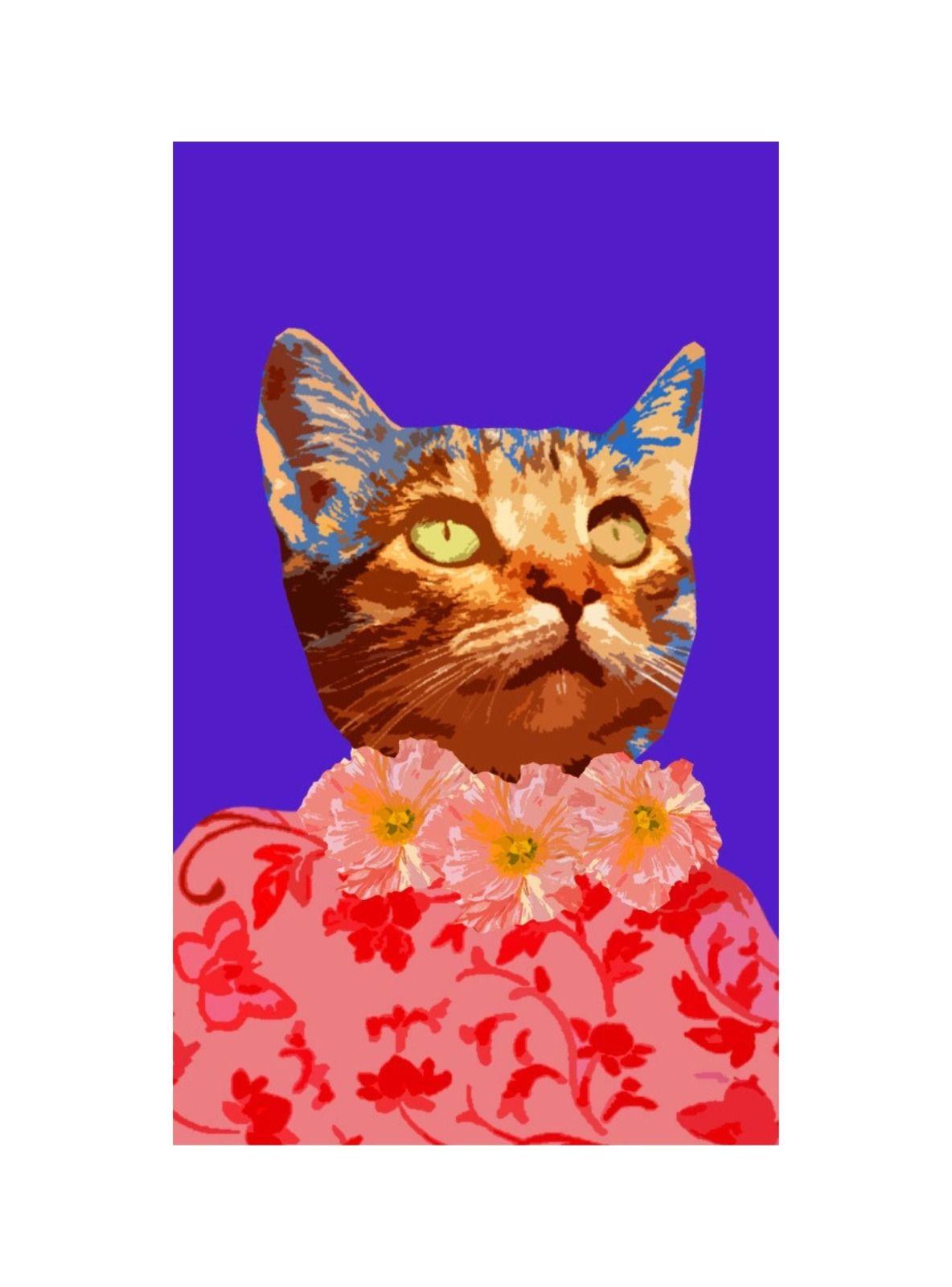 CUADRO DE TU MASCOTA PETPRINT FLOREADA CANVAS - 20X30 CM -1