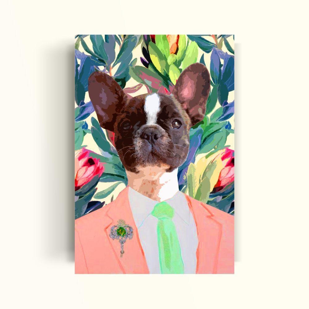 ILUSTRACION TERNO ROSADO CANVAS - 20X30 CM PETPRINT-0