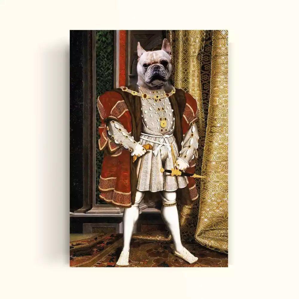 CUADRO DE TU MASCOTA PET PRINT REY HENRY CANVAS – 30X50 CM-1
