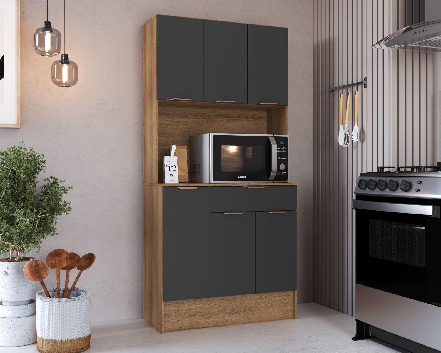 KIT COCINA 81 CM GRAFITO 6 PUERTAS 1 CAJON-3