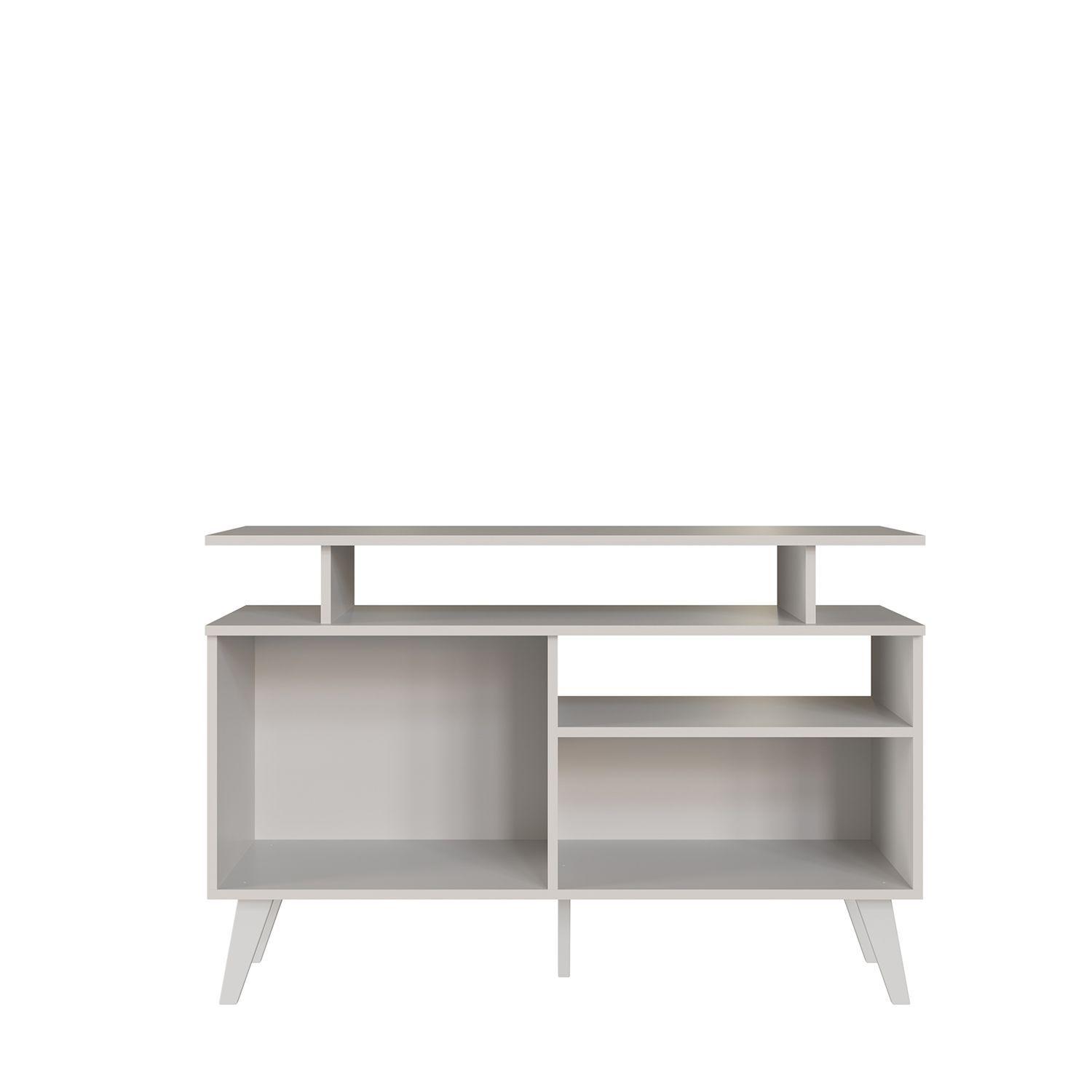 RACK TV TOKIO 72X108X42 BLANCO/CAFÉ-2