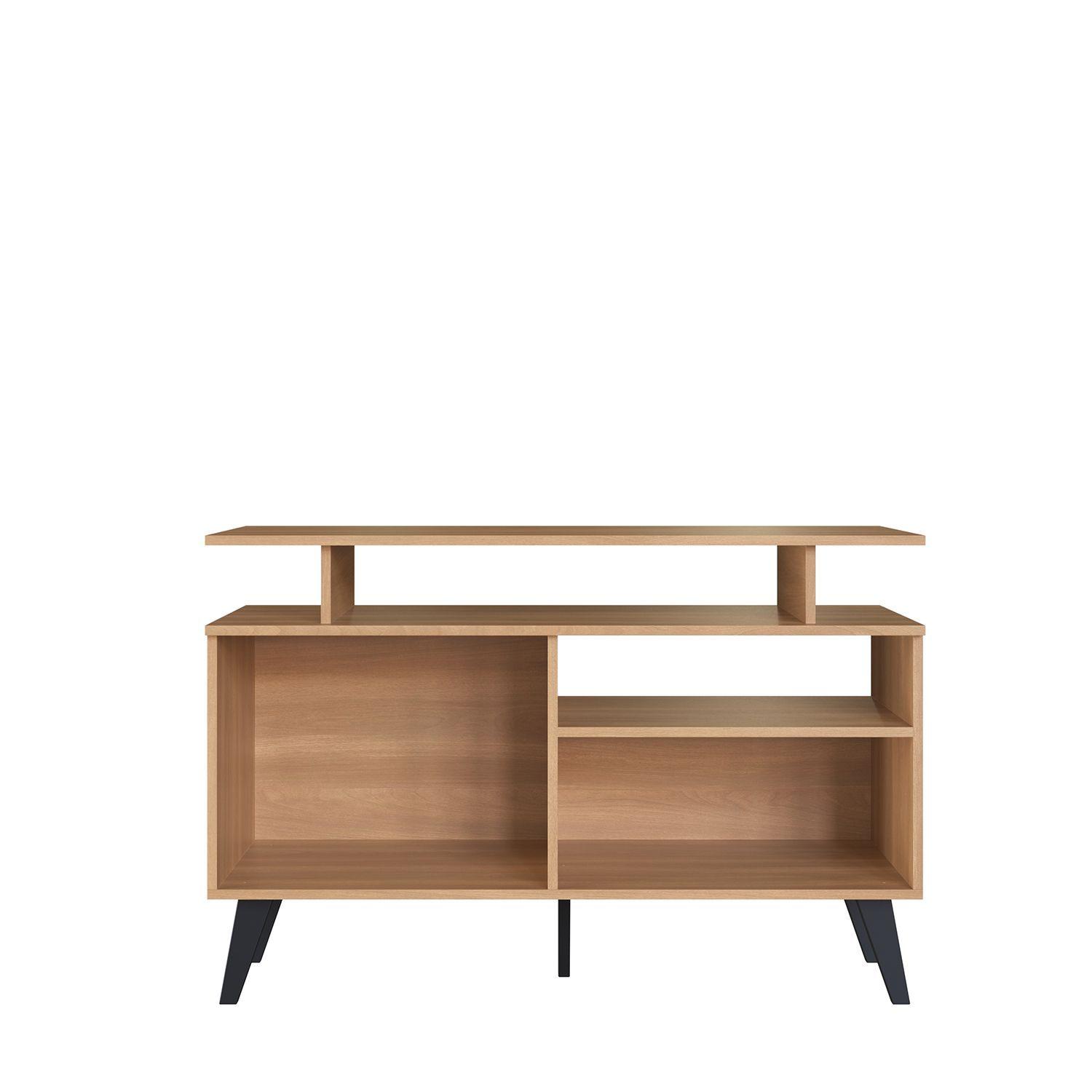 RACK TV TOKIO 72X108X42  CAFÉ/NEGRO-4