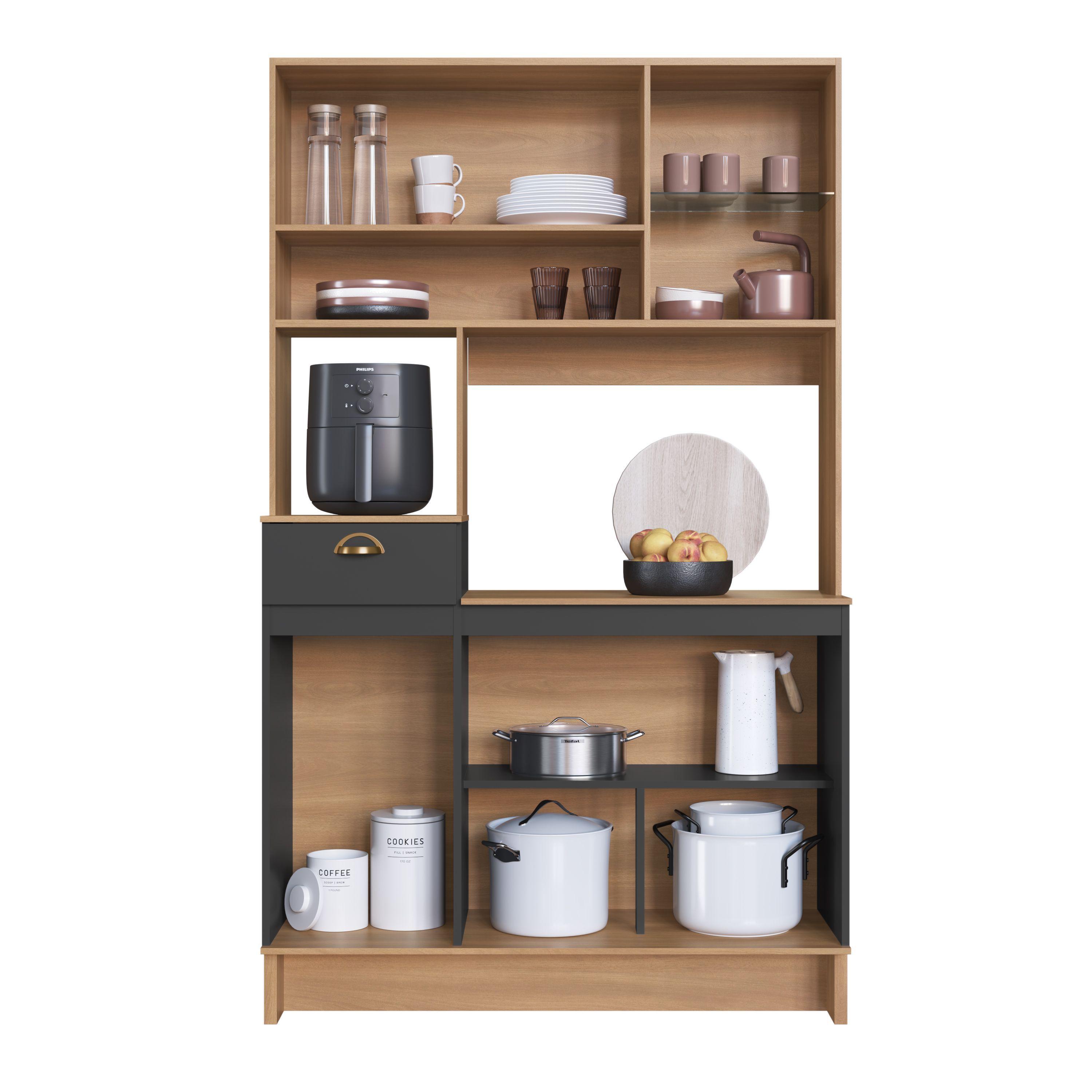 KIT COCINA 112 CM GRAFITO 5 PUERTAS 1 CAJON-2