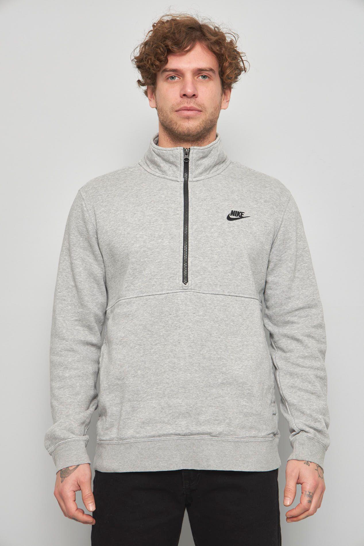 Poleron casual  gris nike talla M 455-0