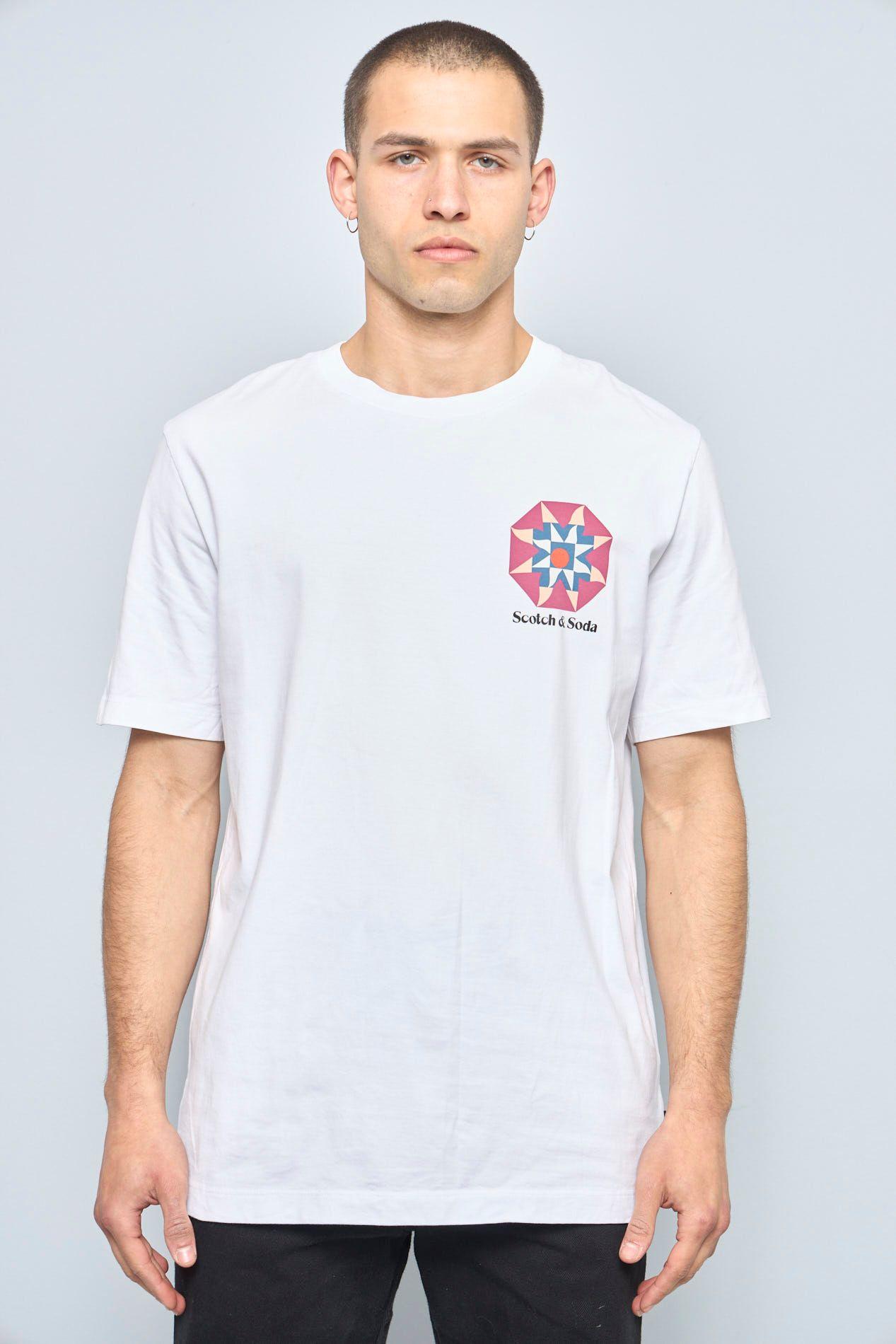Polera casual  blanco scoth&soda talla Xl 908-0