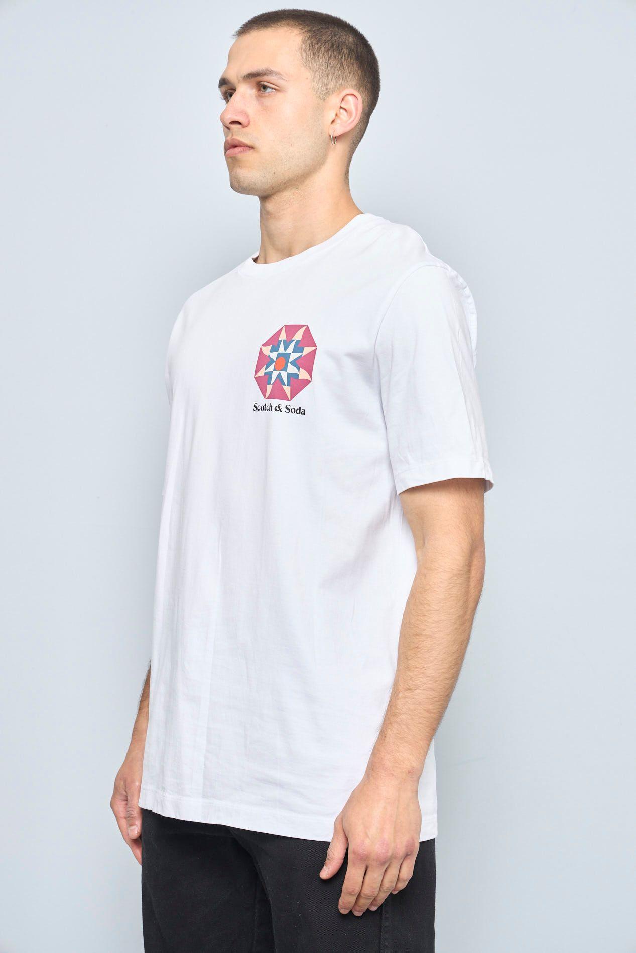 Polera casual  blanco scoth&soda talla Xl 908-1