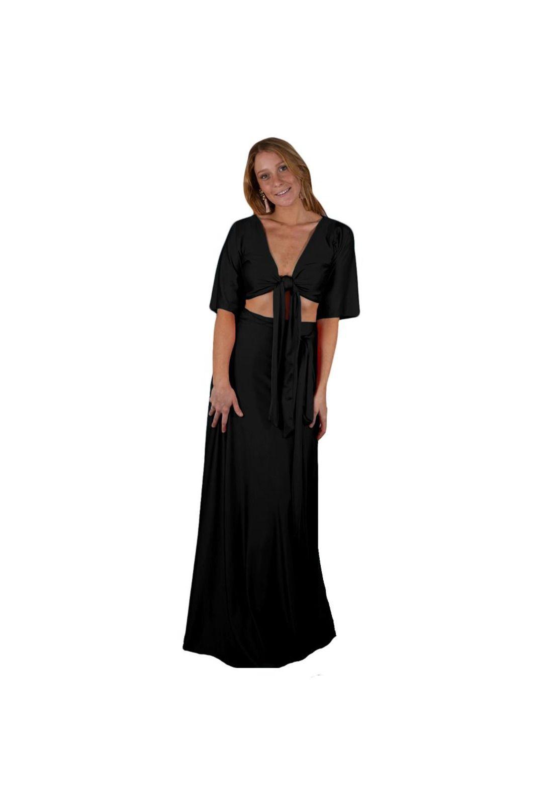 Peto Monaco Amarra Negro Lycra Dupont Maria Paskaro-4