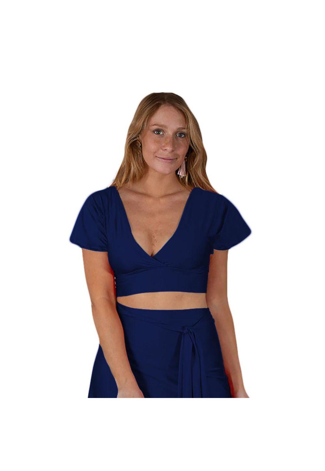 Peto Roma Azul Marino Lycra Maria Paskaro-0