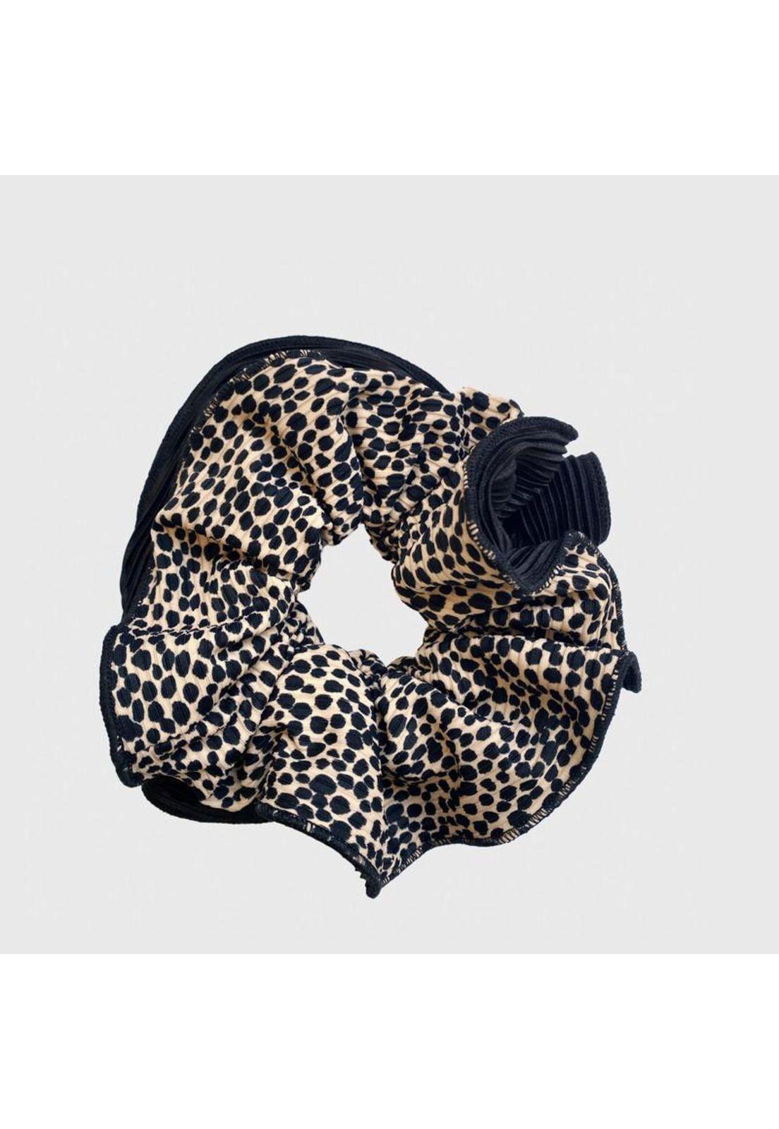 Scrunchie Tulipan M Chita Negro Maria Paskaro-0