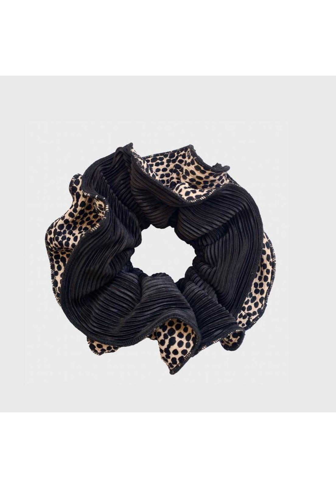 Scrunchie Tulipan M Chita Negro Maria Paskaro-1