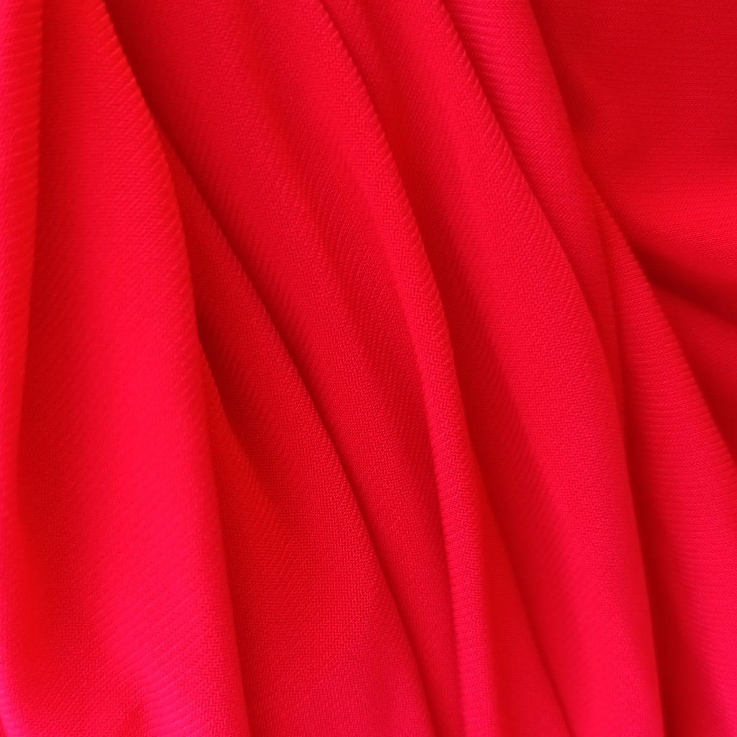 Vestido Largo Marken Rojo Furioso Lycra Vuelo Grande Maria Paskaro-5