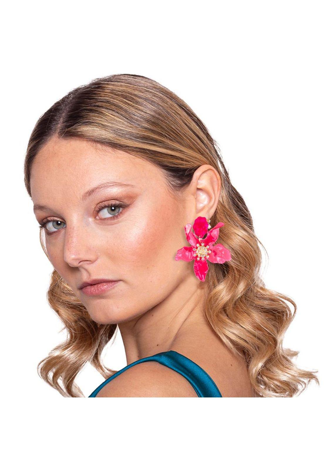 Aros Amapola Fucsia María Paskaro-0