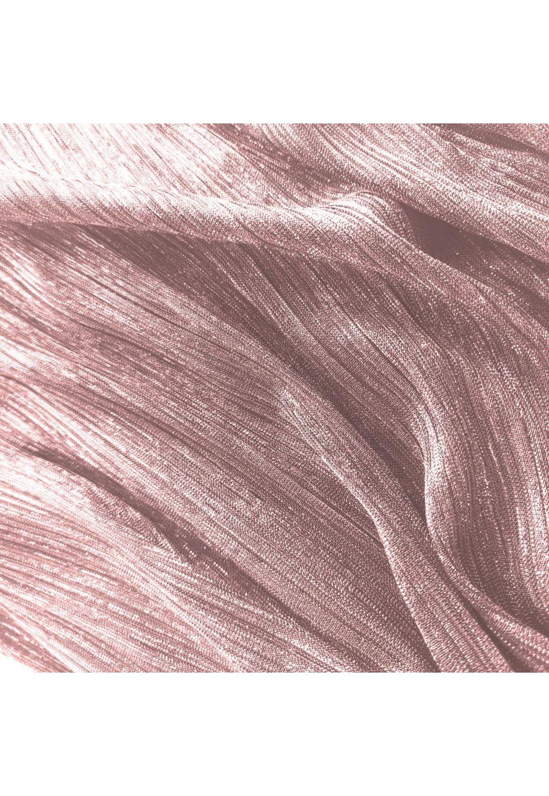 Tapado Kimono Largo Verona Rosado Transparente  Metalizado Maria Paskaro-3