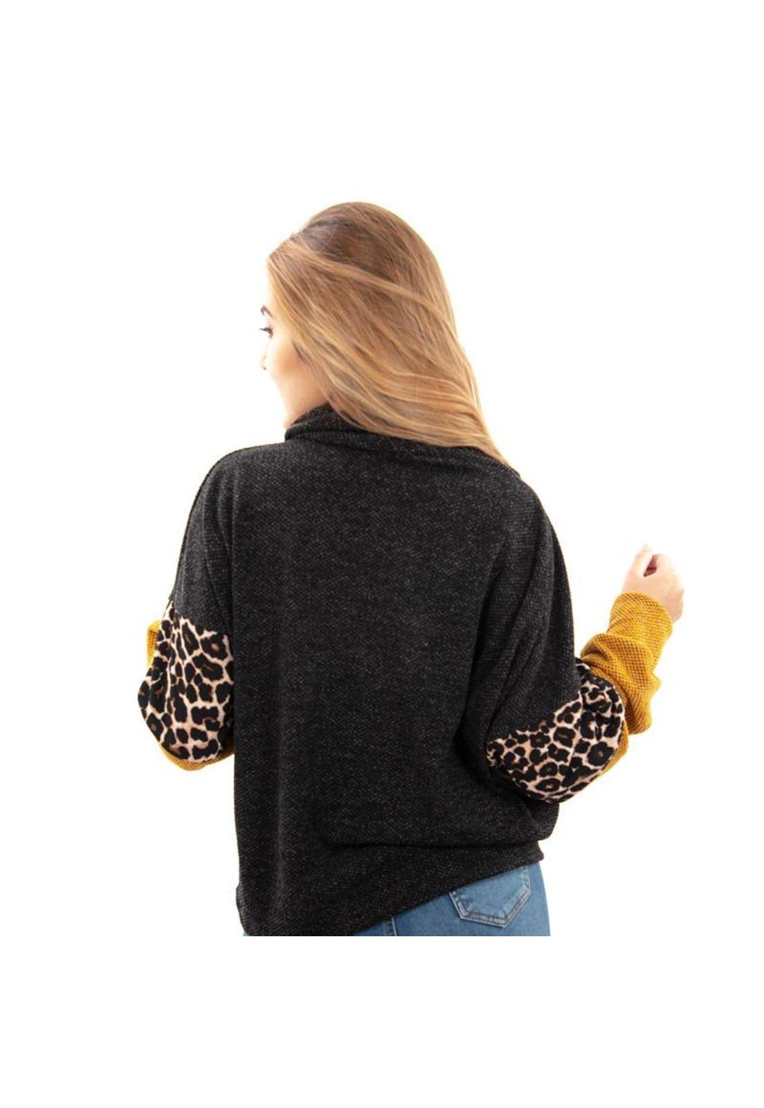 Chaleco Cali Negro Multicolor Maria Paskaro-2