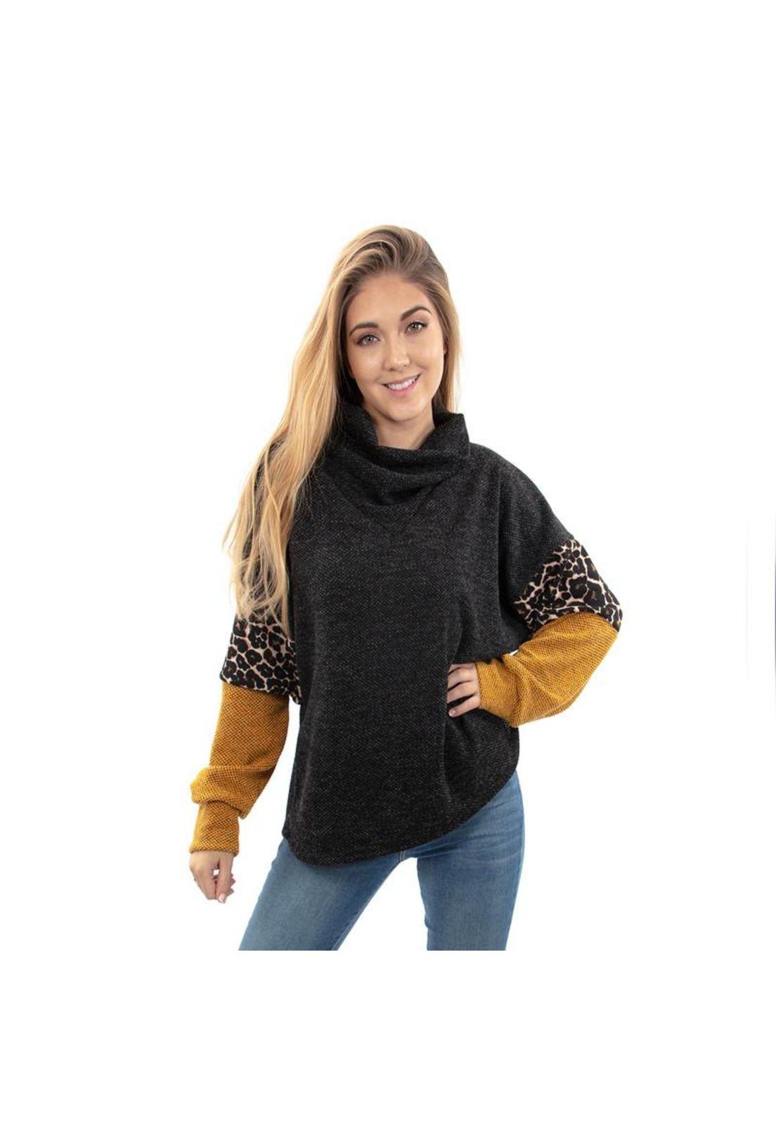 Chaleco Cali Negro Multicolor Maria Paskaro-3