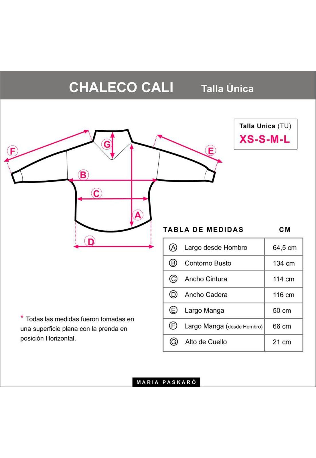 Chaleco Cali Negro Multicolor Maria Paskaro-5