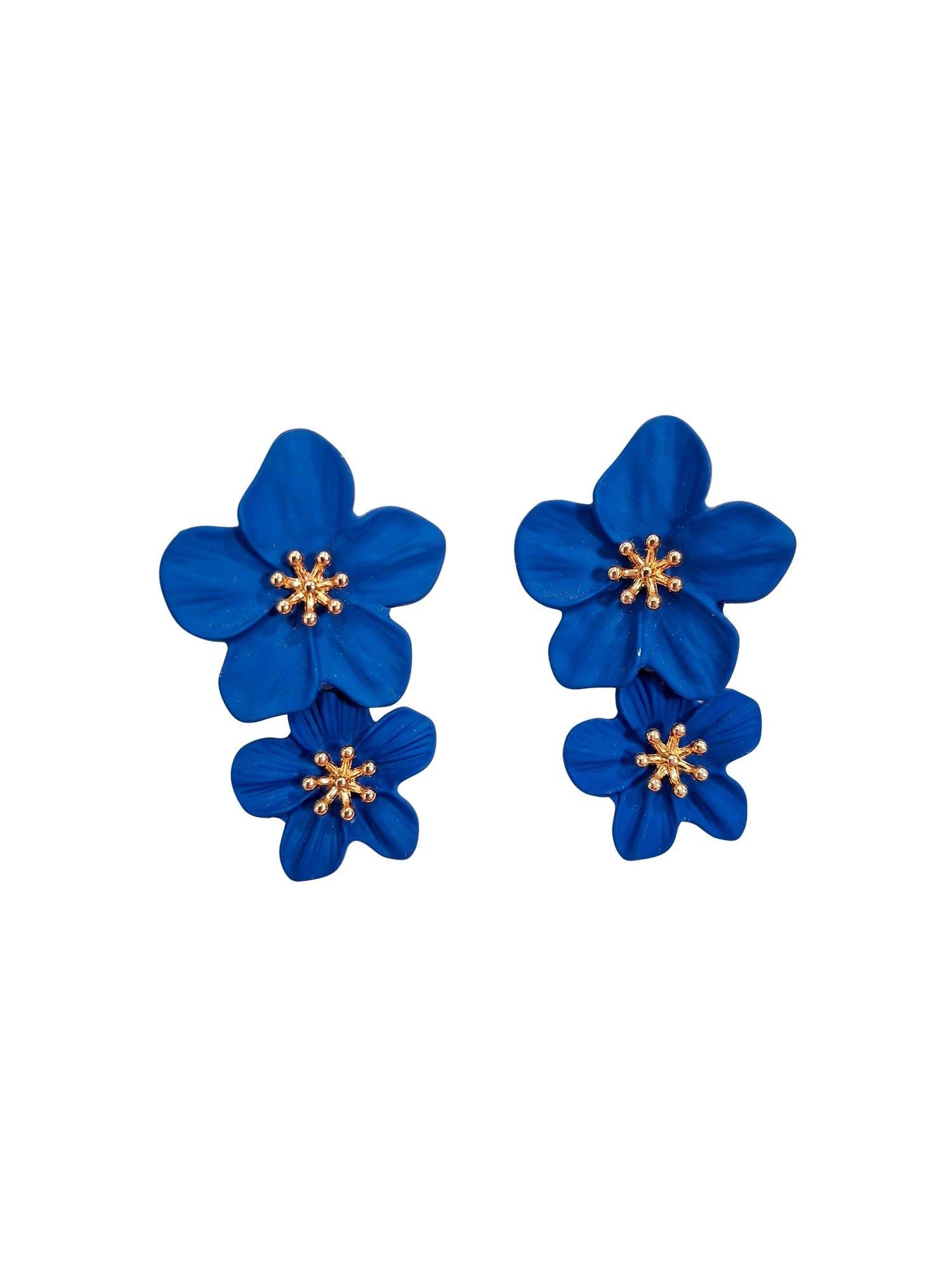 Aros Petunia Doble Azul Maria Paskaro-1