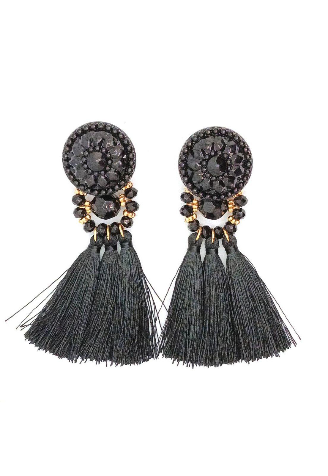 Aros Amazonas Negro Fleco Maria Paskaro-1