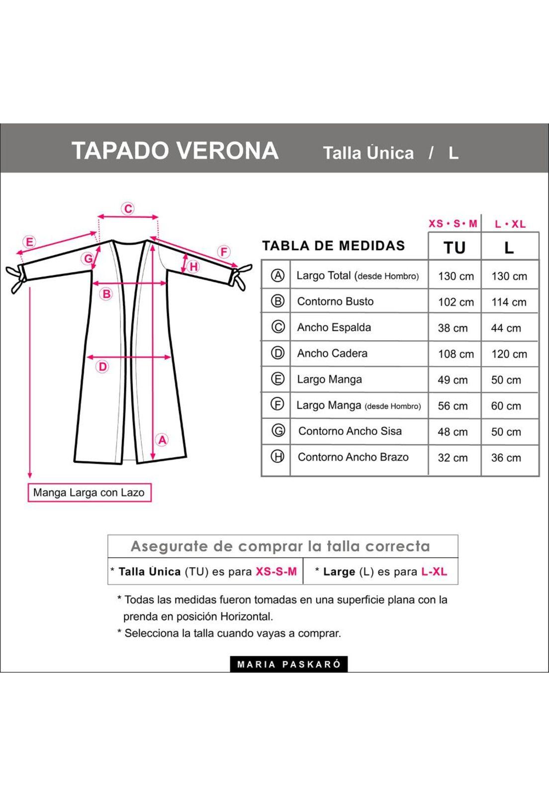 Tapado Kimono Largo Verona Coral Terciopelo Maria Paskaro-2