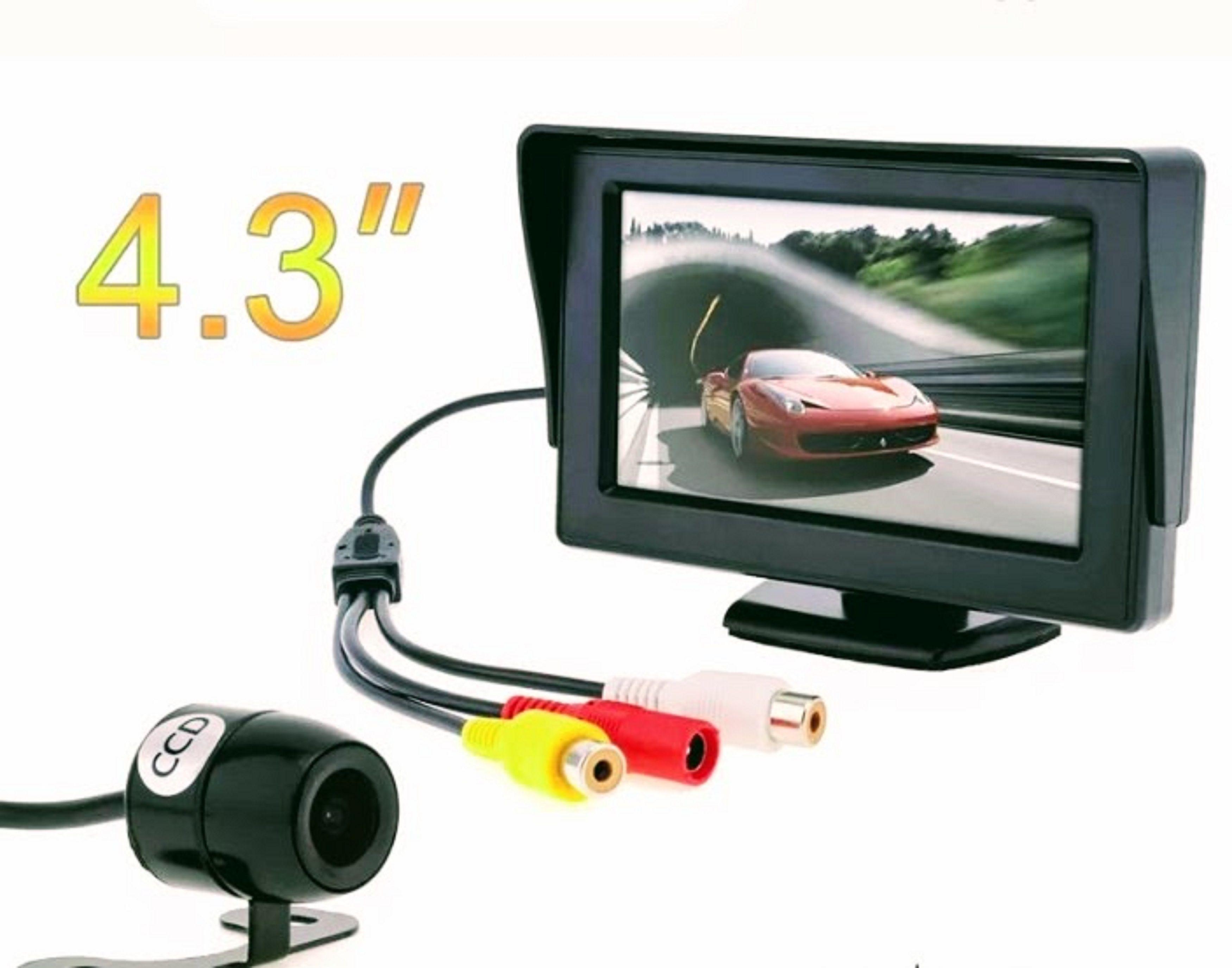 Kit cámara retroceso con monitor color hd 4.3"-0