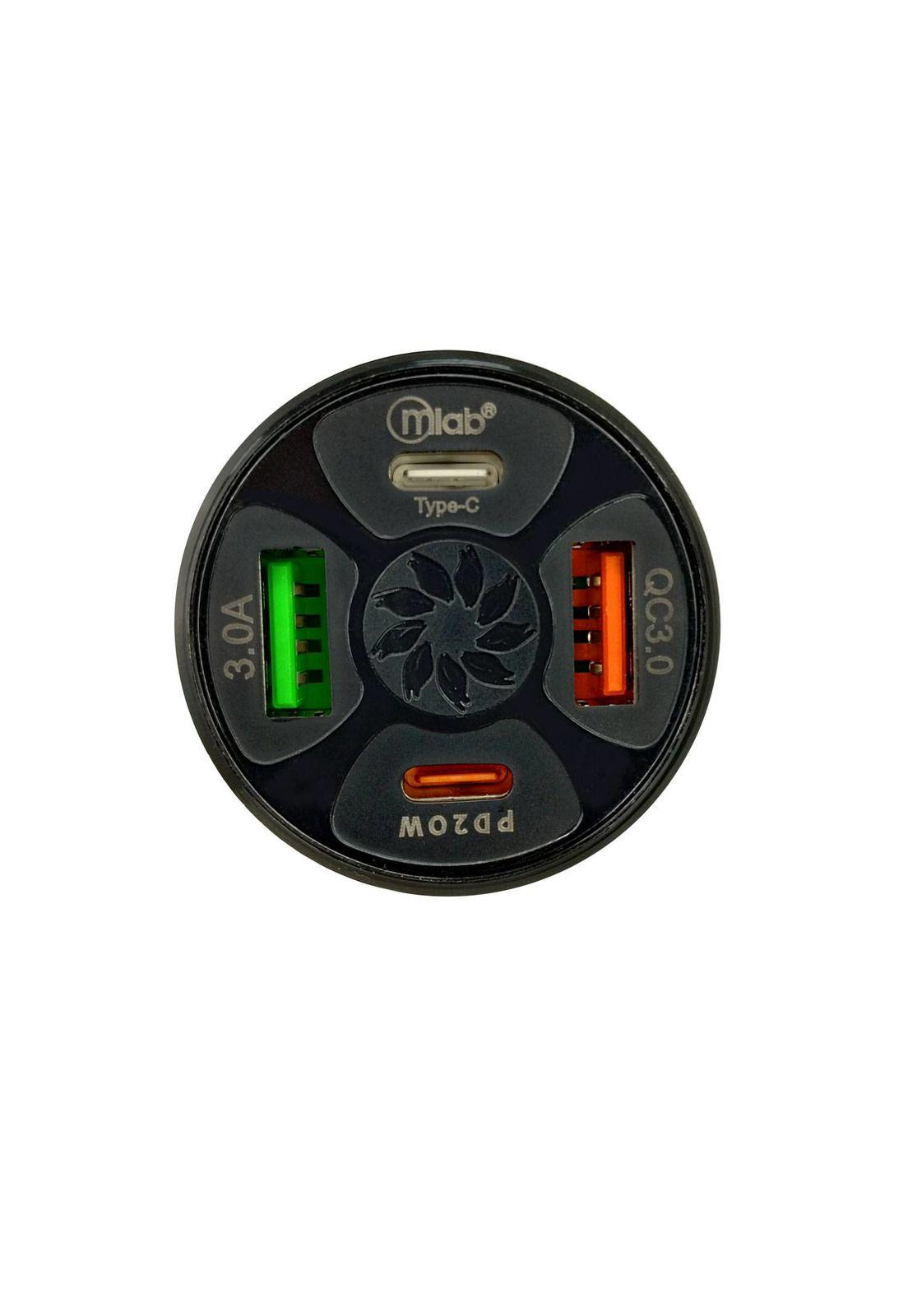 Cargador Mlab 9273 12V-32V 4 Puertos USB 3.0 y PD-2