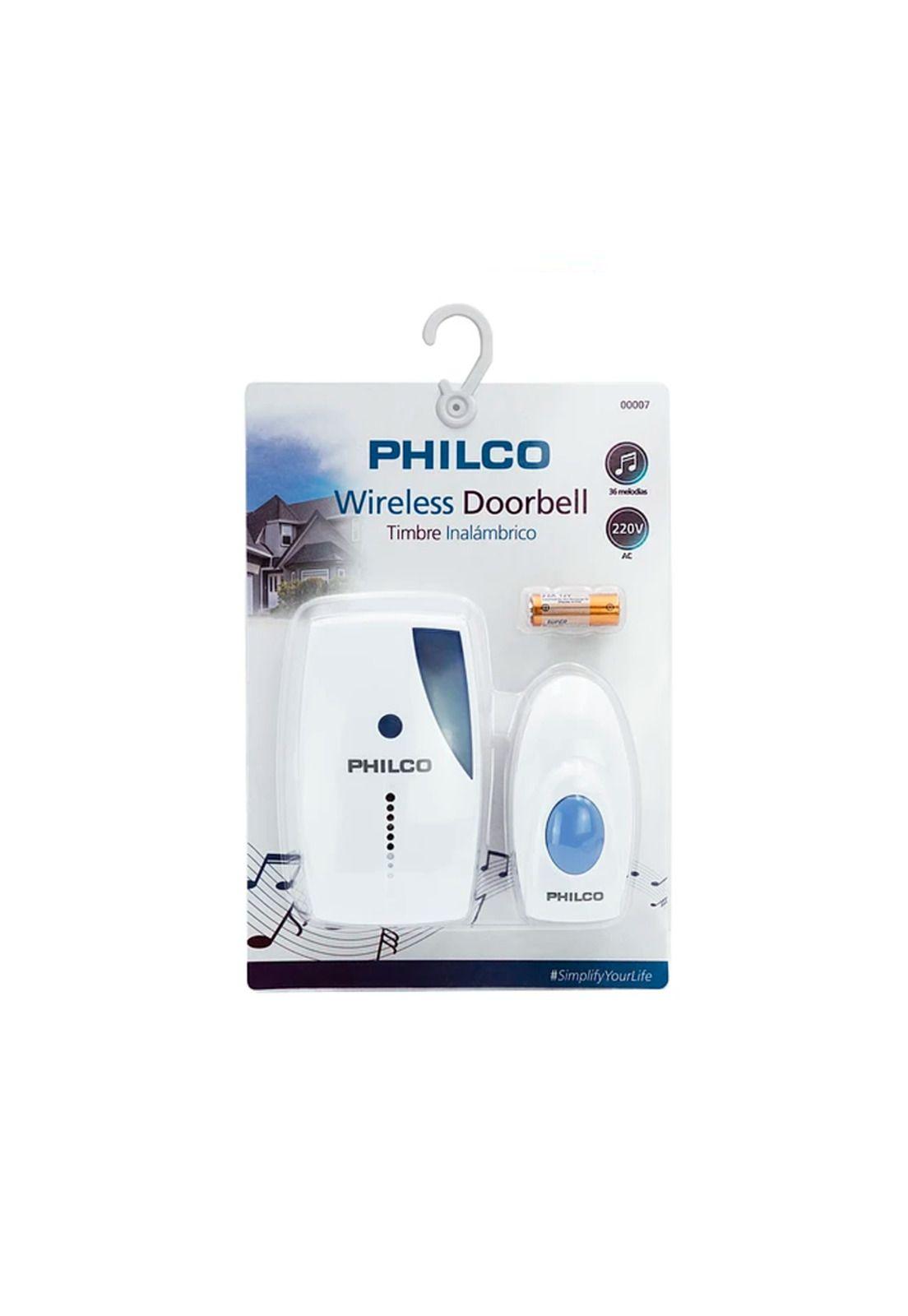 Timbre Inalámbrico Philco Azul 220V Simple-2