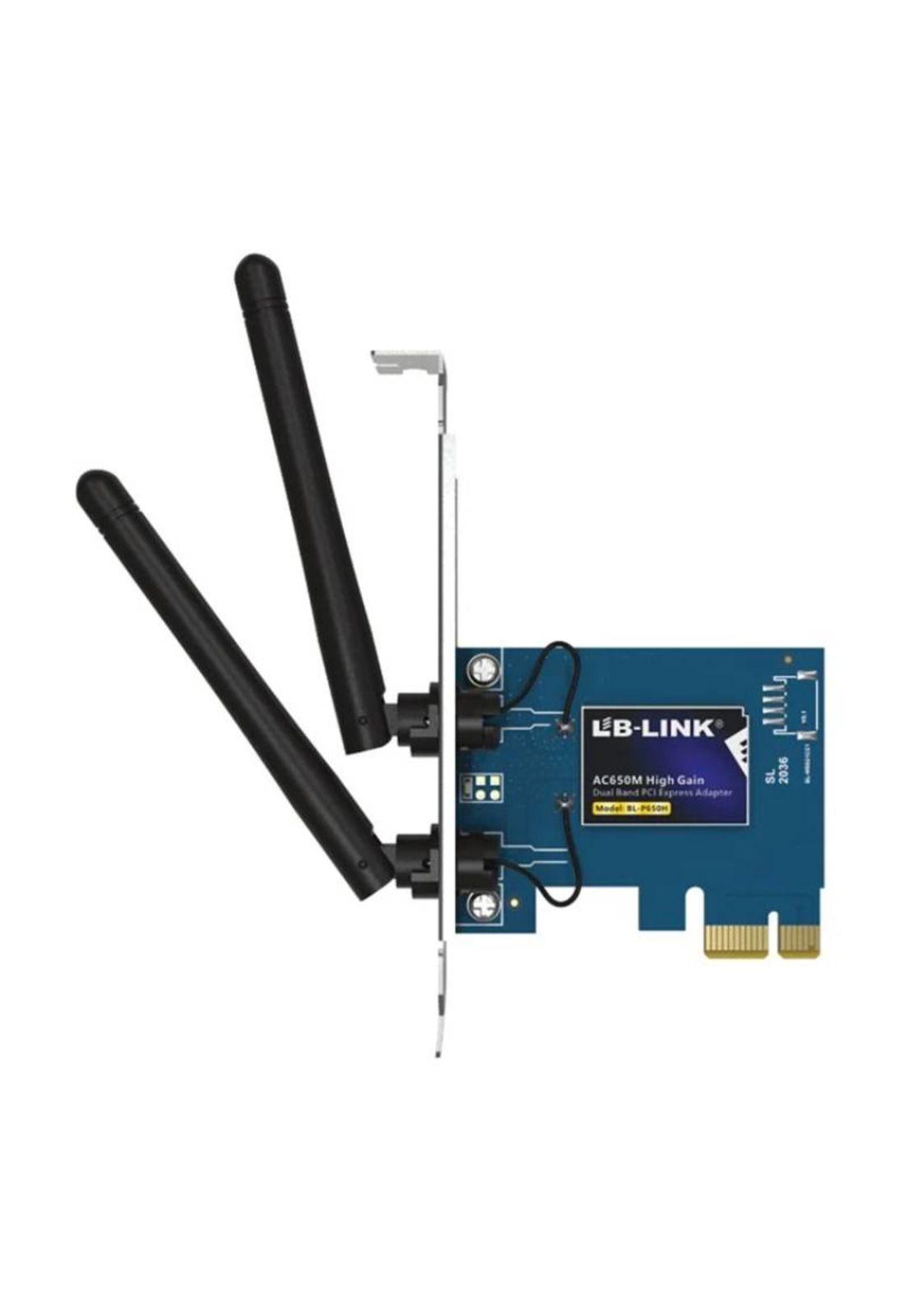 Adaptador LB-Link BL-P650H PCI Express Wifi AC650 Dual Band 650Mbps High Gang 2 Antenas 2dBi -3