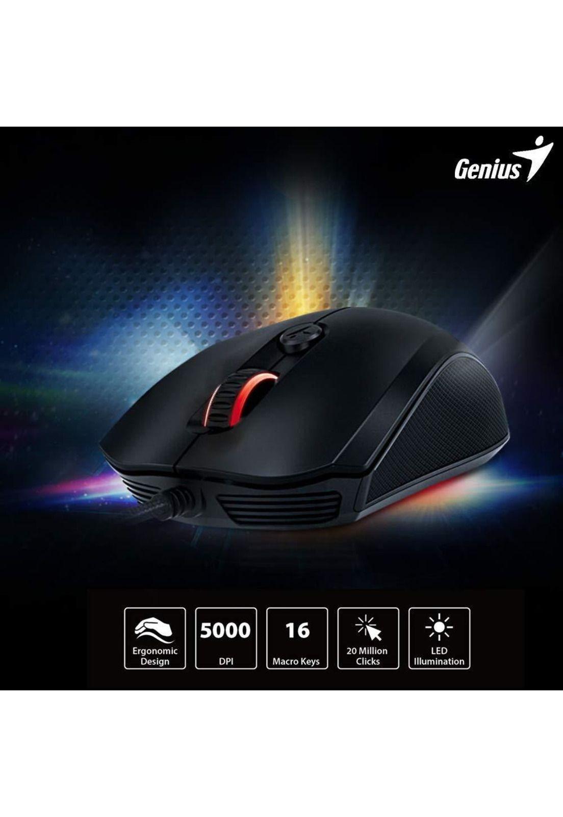 Mouse Gamer Genius Scorpion M6-400 RGB / 4 botones / 4000 DPI-4