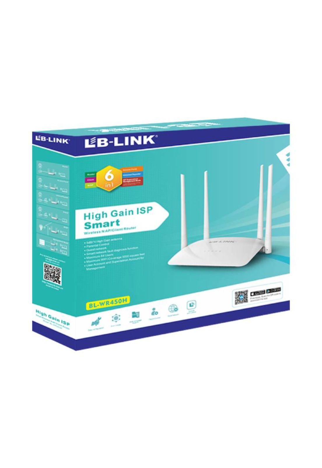 Router LB-Link BL-WR450H Wifi N 300Mbps High Gang 4 Antenas 5dBi-4