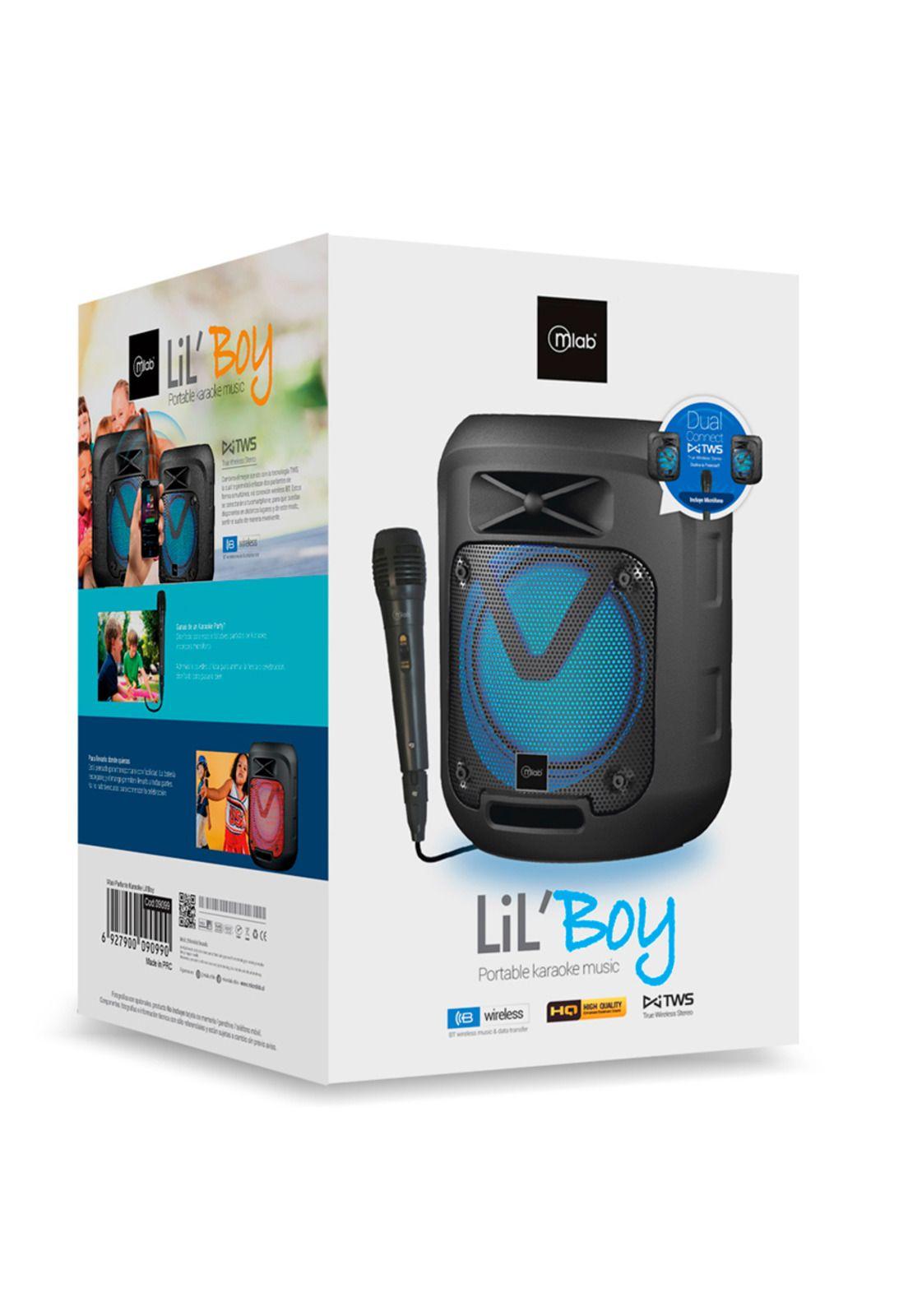 Parlante Karaoke Bluetooth Mlab Lilboy Tws Con Micrófono -4