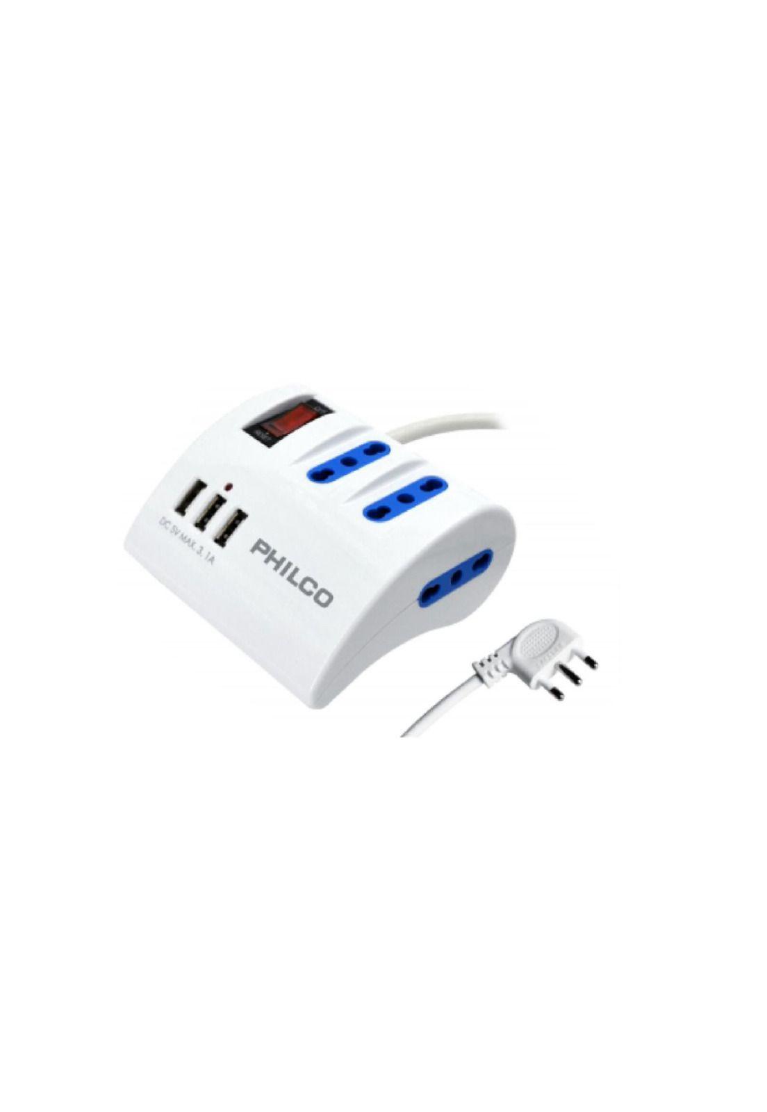 Alargador Philco Escritorio 3 220V 3 USB-0