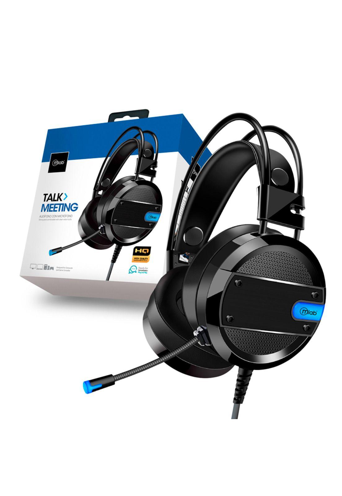 Audifonos Mlab Talk Meeting Headset Usb Jack 3.5mm 2m Pc -0