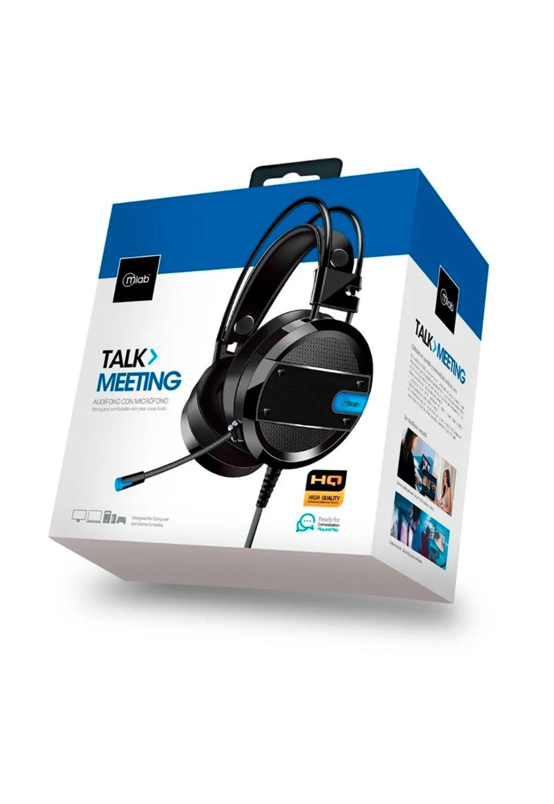 Audifonos Mlab Talk Meeting Headset Usb Jack 3.5mm 2m Pc -3