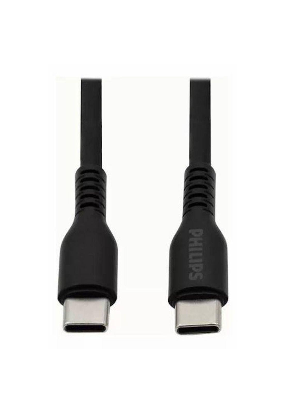 Cable Philips Ubc-C A Usb-C 1m 2a Max Negro DLC5531CB -2