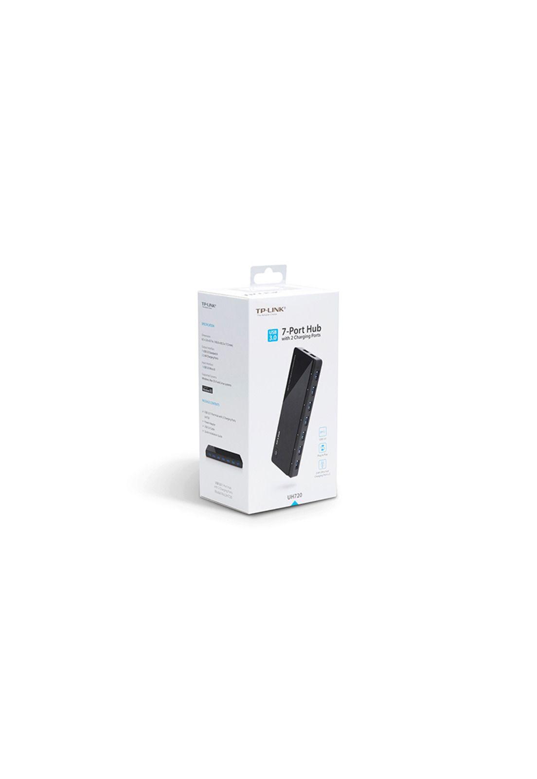 HUB 7 PUERTOS USB 3.0 + 2 PUERTOS CARGADORES (UH72-3