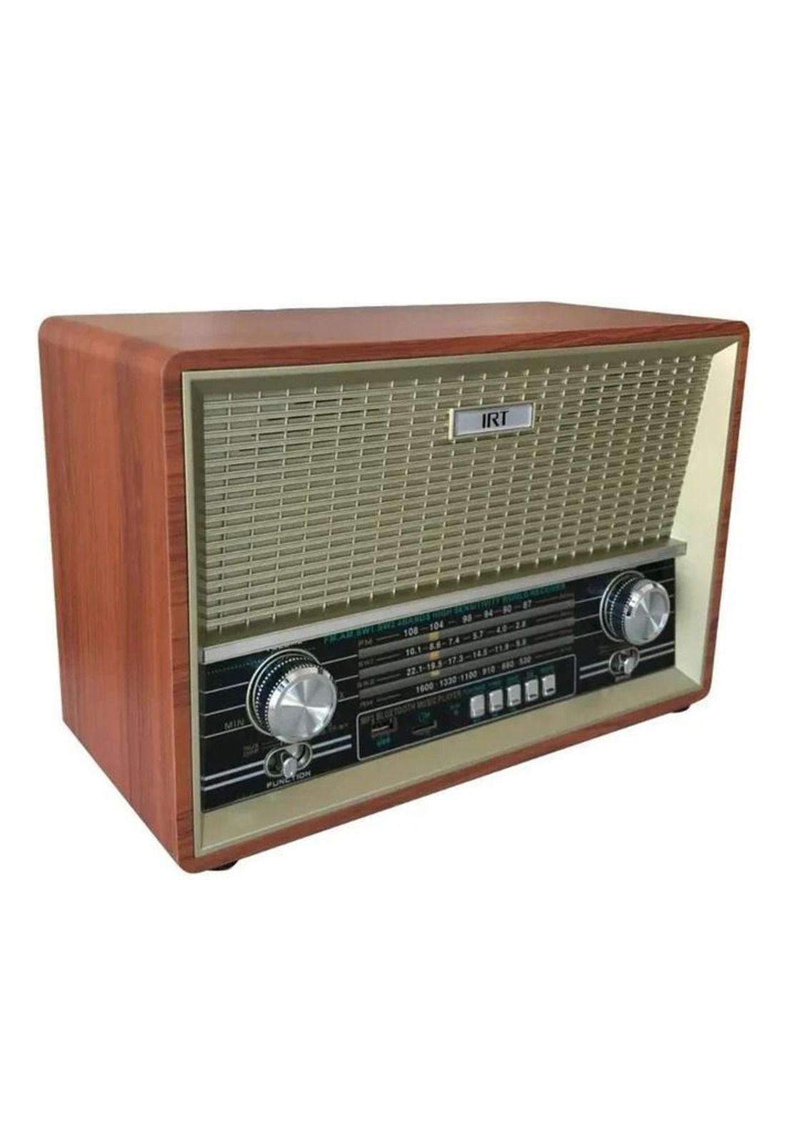 Parlante IRT Retro Bluetooth Fm Am Sw1-2 USB SD Aux-2