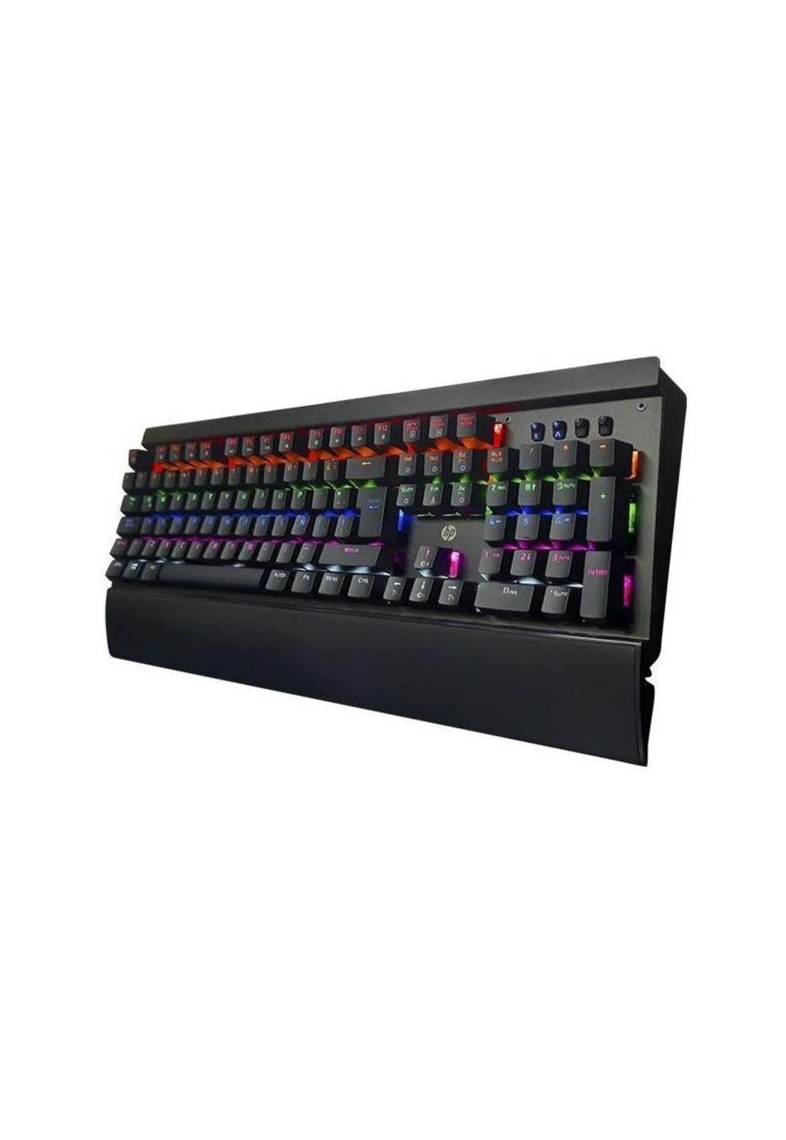 Teclado Gamer Mecánico HP GK500 Led RGB-2
