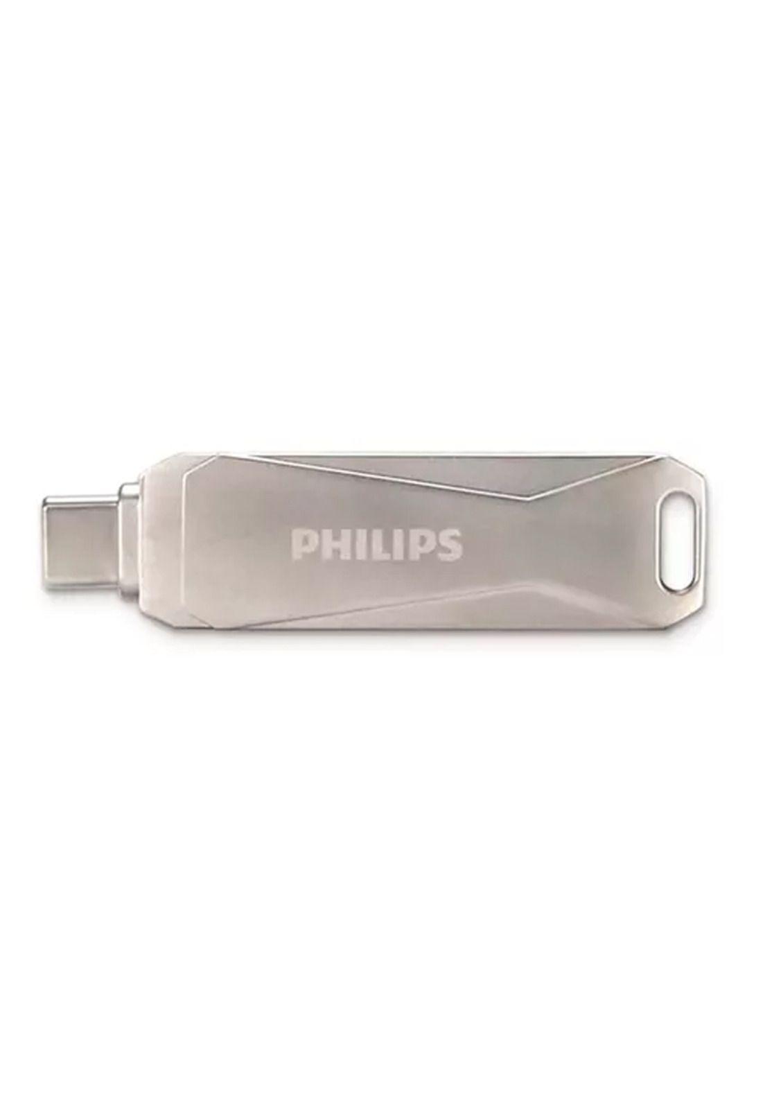 Pendrive Philips Snap 64gb Tipo C 3.0 A Usb Gris-1