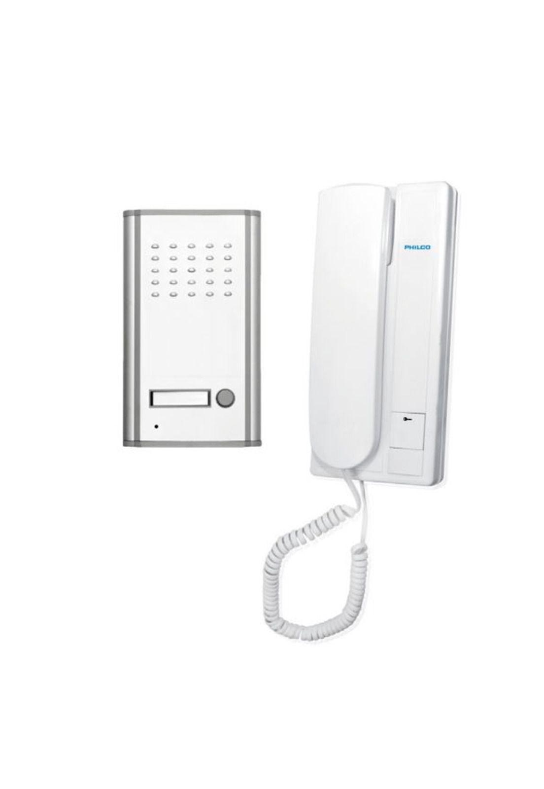 Portero elect 1 citofono philco frente metalico pr-10-0