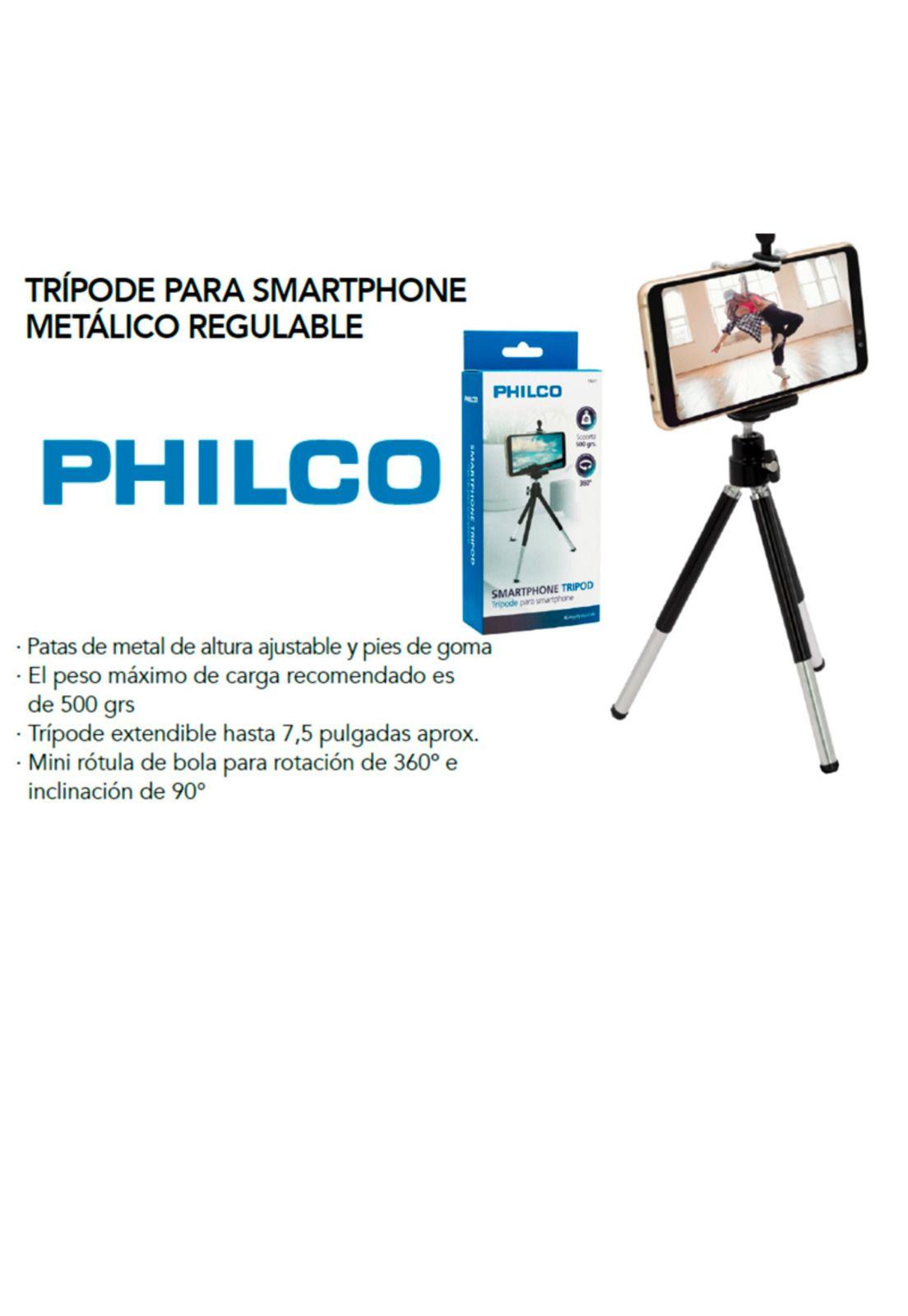 Tripode Philco Metálico Regulable Flexible -2