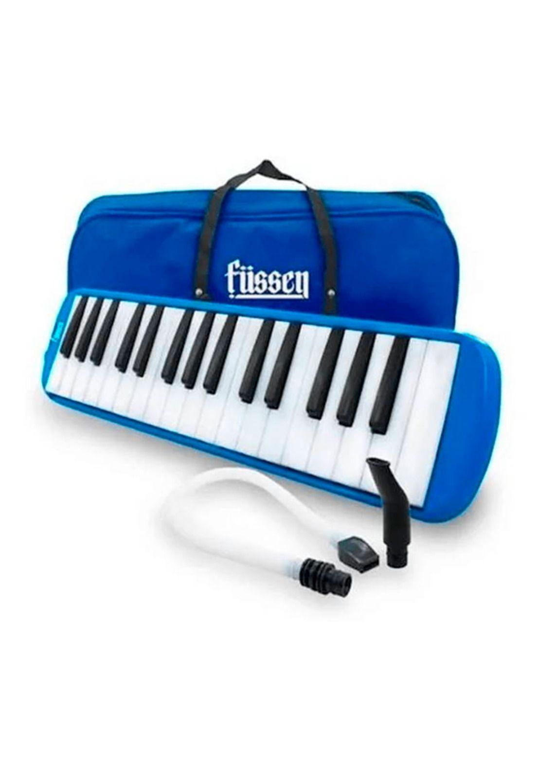 Teclado Musical Fussen Melódica 32 Azul Con Funda Mlab-0