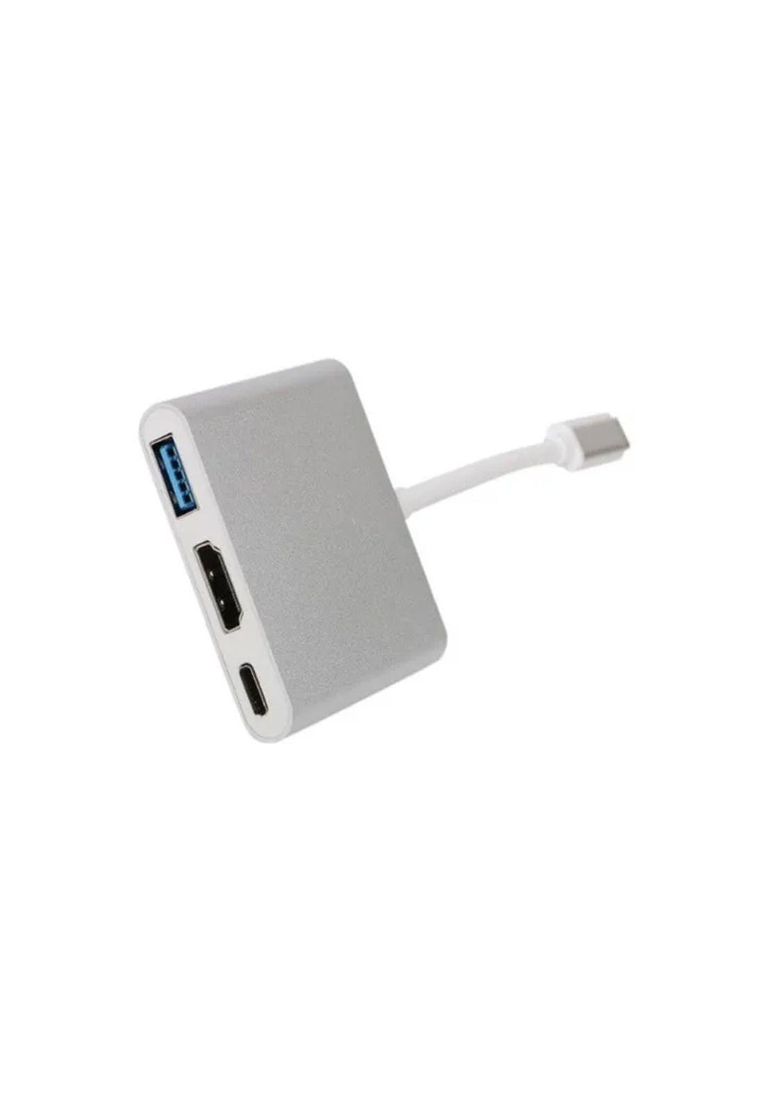 Adaptador 3en1 Tipo C a USB-HDMI-Tipo C IRT -2