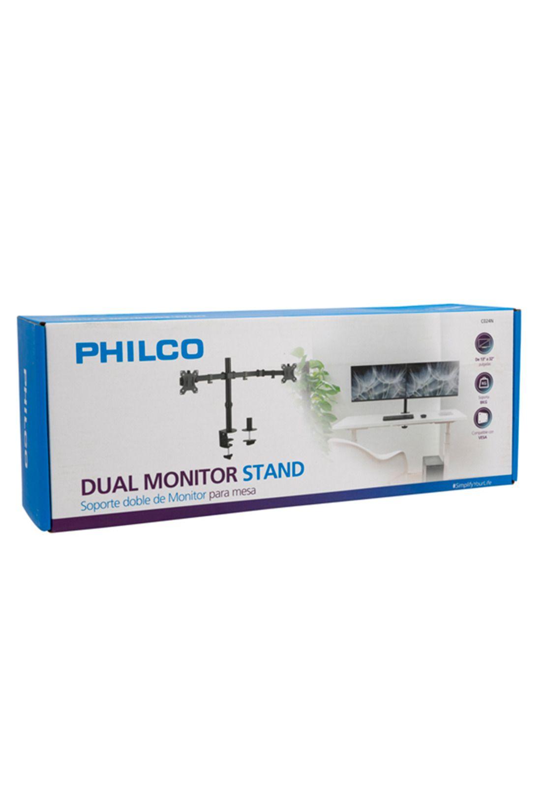 Soporte Monitor Doble Para Mesa 13 A 32-3